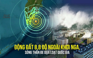 Sóng thần tấn công Hawaii sau trận động đất 8,8 độ ngoài khơi Nga