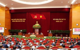 Ngày làm việc thứ hai, Hội nghị Trung ương 4 khóa XIV