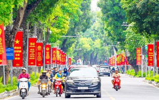 Sắc đỏ rực rỡ ngày Tết Độc lập