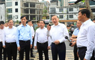 Tổng Bí thư, Chủ tịch nước kiểm tra tiến độ dự án trọng điểm của Thủ đô