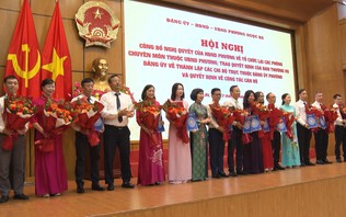 Phường Ngọc Hà sắp xếp lại các phòng chuyên môn