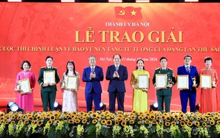 Trao giải Cuộc thi chính luận bảo vệ nền tảng tư tưởng của Đảng lần thứ Sáu