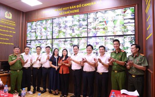 Công an xã Tam Hưng ra mắt Trung tâm chỉ huy bản đồ camera số