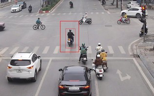 Hà Nội: Camera AI phát hiện xe máy vi phạm giao thông 43 lần trong 9 tháng 