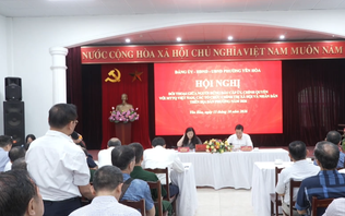 Chính quyền phường Yên Hòa đối thoại cùng nhân dân