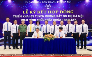 Hà Nội ký hợp đồng 5 tuyến đường sắt với số vốn hơn 1 triệu tỷ đồng