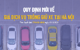 Quy định mới về giá dịch vụ trông giữ xe tại Hà Nội