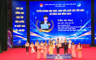 Xã Đông Anh tuyên dương học sinh, sinh viên có thành tích xuất sắc