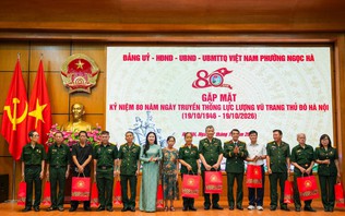 Phường Ngọc Hà gặp gỡ tri ân nhân ngày truyền thống LLVT Thủ đô