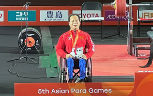 Lê Văn Công giành HCB Asian Para Games 2026