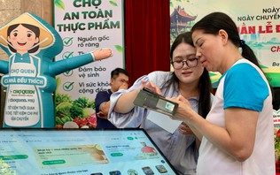 Phường Ba Đình số hóa chợ truyền thống với nền tảng Chợ Quen