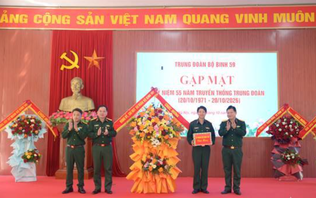 Trung đoàn Bộ binh 59 kỷ niệm 55 năm ngày truyền thống