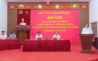Xã Chương Dương tổ chức đối thoại cấp ủy, chính quyền và nhân dân