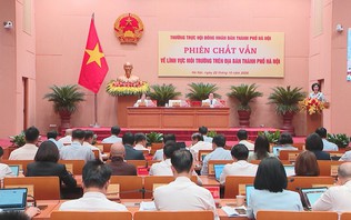 Khai mạc phiên chất vấn của Thường trực HĐND thành phố Hà Nội về lĩnh vực môi trường