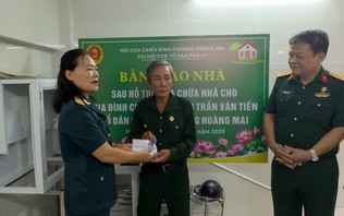 Ngôi nhà nghĩa tình cựu chiến binh ở phường Hoàng Mai