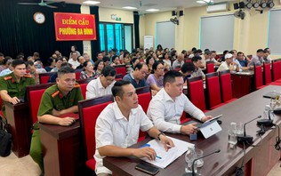 Phường Ba Đình lấy ý kiến về điều chỉnh địa giới hành chính giữa Hà Nội và tỉnh Phú Thọ