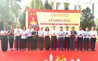 Khởi công dự án nâng cấp Nghĩa trang liệt sĩ Nhổn