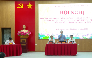 Đối thoại giữa lãnh đạo xã Bát Tràng với Nhân dân