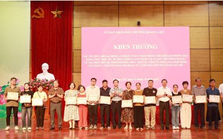 14 hộ dân đầu tiên của phường Hoàng Liệt nhận tiền GPMB dự án quốc lộ 1A