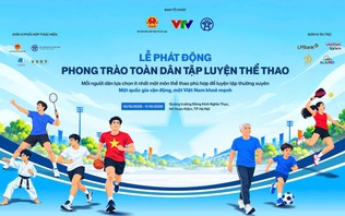 Sáng nay (10/10) diễn ra Lễ phát động Phong trào toàn dân tập luyện thể thao