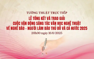 Lễ trao giải sáng tác VHNT về Nghề báo - Người làm báo