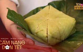 Cách cắt bánh chưng