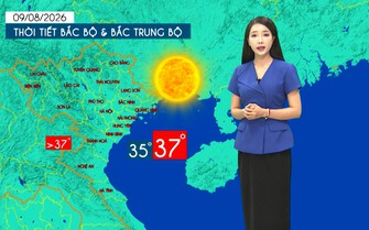Dự báo thời tiết tối | 09/08/2026