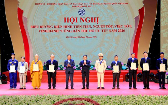 Vinh danh 9 “Công dân Thủ đô ưu tú” năm 2026